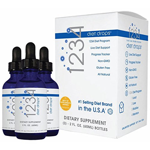 Creative Bioscience 1234 Diet Drops (3 Pack)
