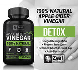 Zeal Natural Raw Apple Cider Vinegar Pills (1500 mg)