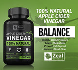 Zeal Natural Raw Apple Cider Vinegar Pills (1500 mg)