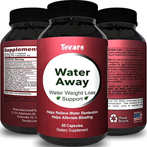 Tevare: Premium Water Pills Diuretic Natural & Pure Dietary Supplement